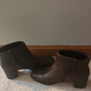 Naturalizer Dark Brown Ankle Boots